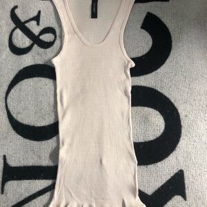 Marc Cain Cream Ribbed Tank Top